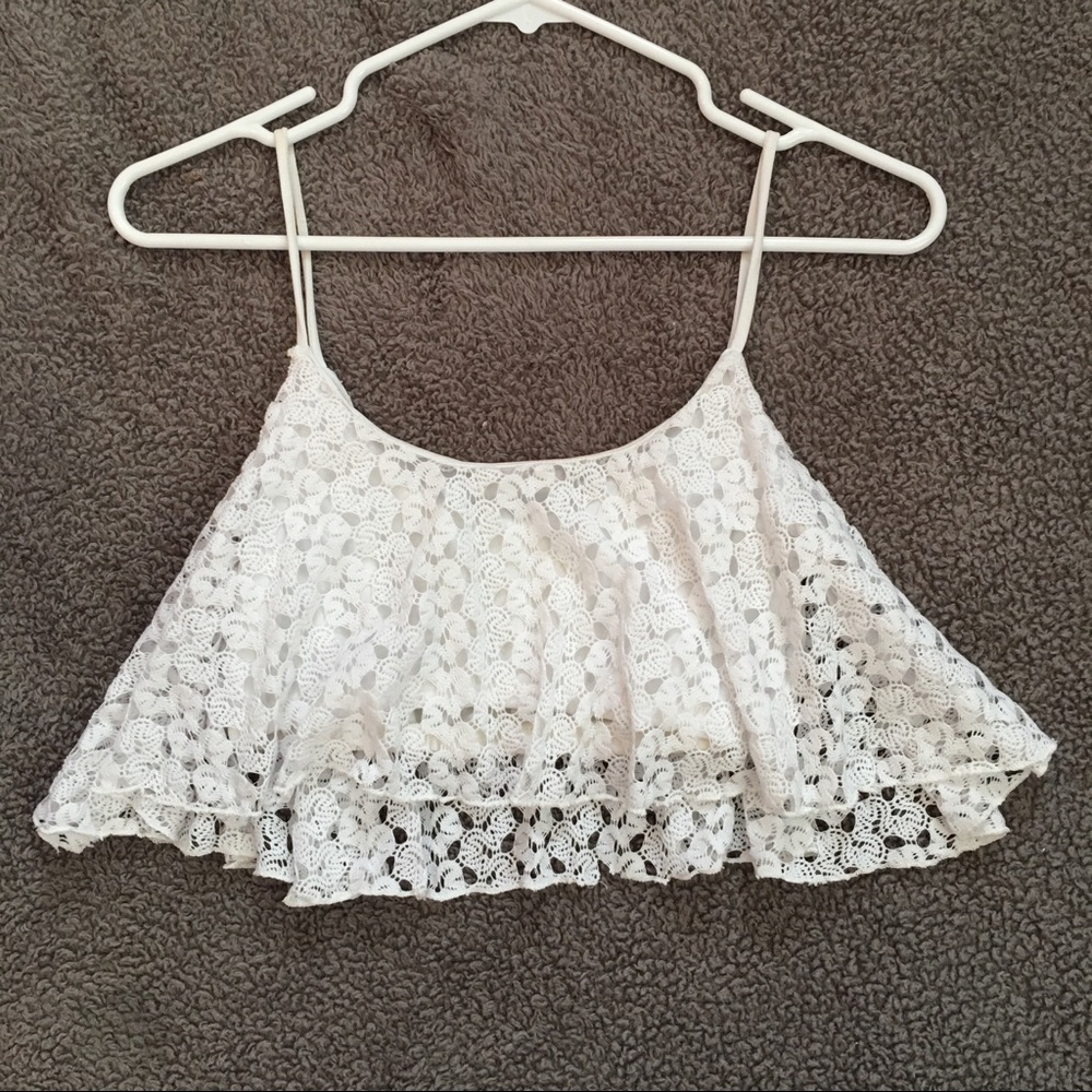 White crop top